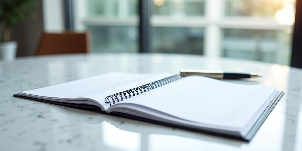 Documentazione legale professionale su marmo